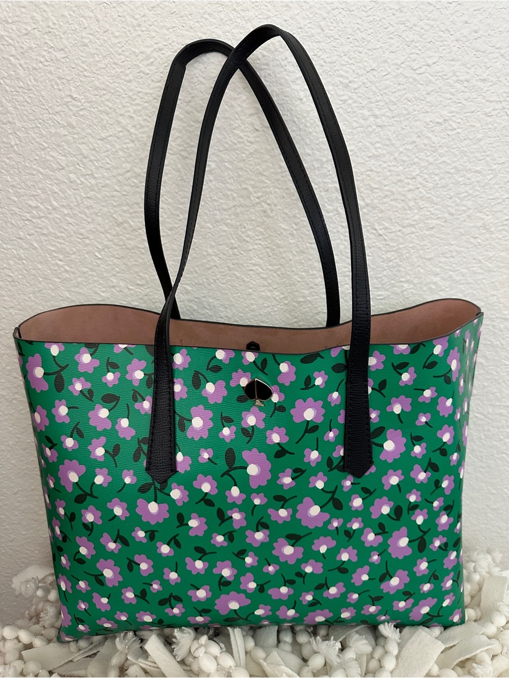 KATE SPADE All Day Flower Bed Large Tote Bag with Detachable Wristlet Pouch - Picture 2 of 9